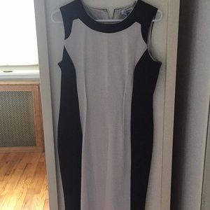 CK black and white dress